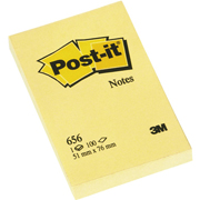 POST-IT NOTAS AMARILLAS 51x76mm 100H 12-PACK 656